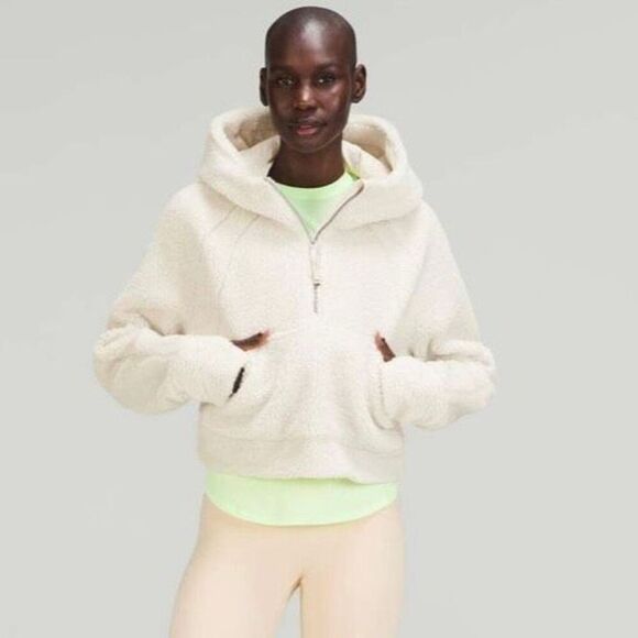 lululemon athletica Tops - Lululemon Scuba Oversized Half-Zip Fleece Hoodie M/L